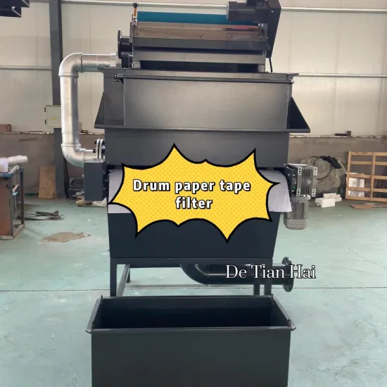 Stainless Steel 304 Material Drum Coolant Paper Tape Filter Machine